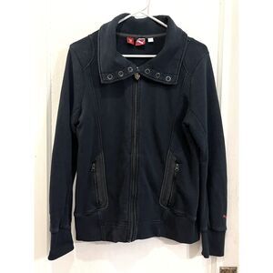 Scuderia Ferrari x Puma Black Cotton Jacket Coat   Women's Size Medium